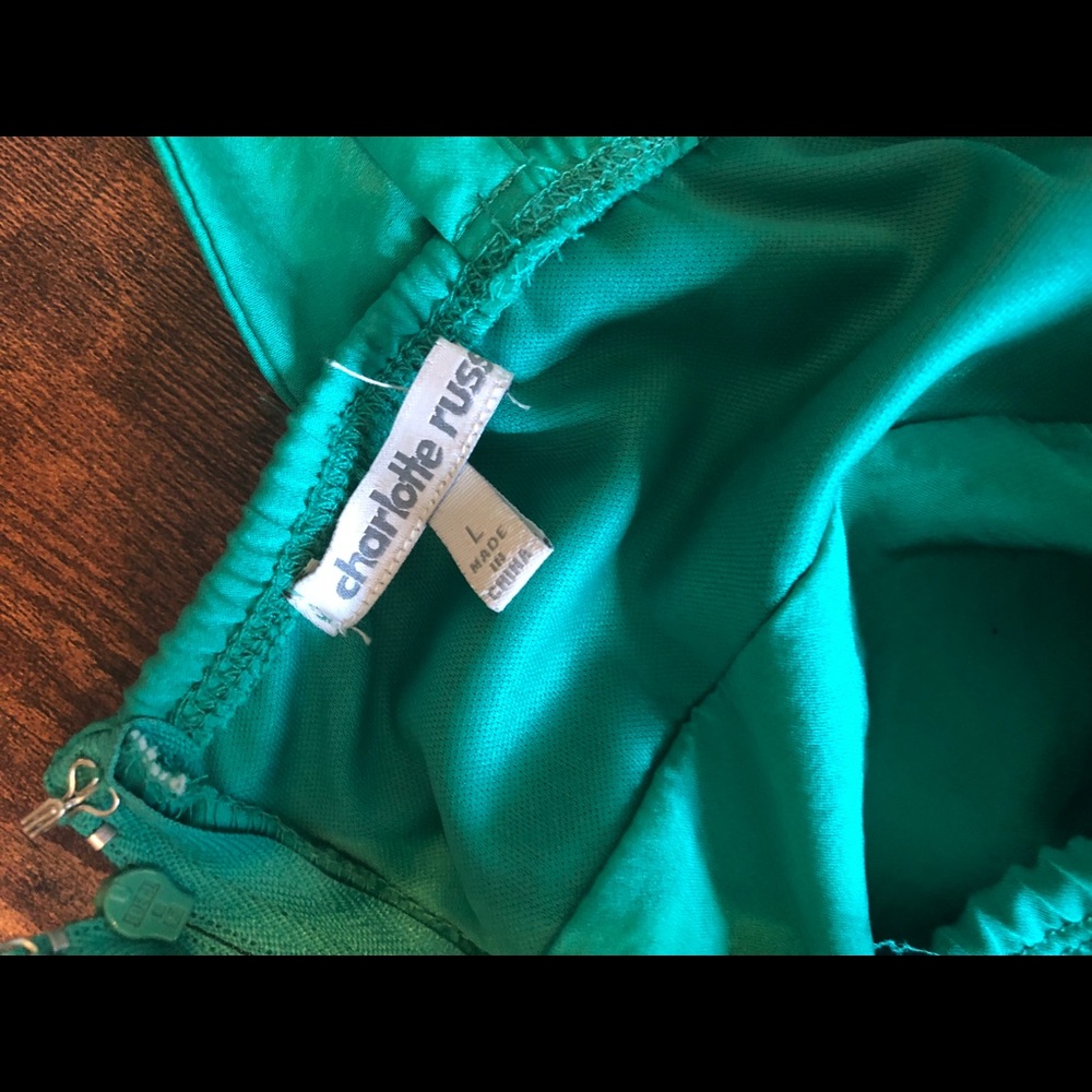 Charlotte Russe One Shoulder wrap Dress - Picture 4 of 4